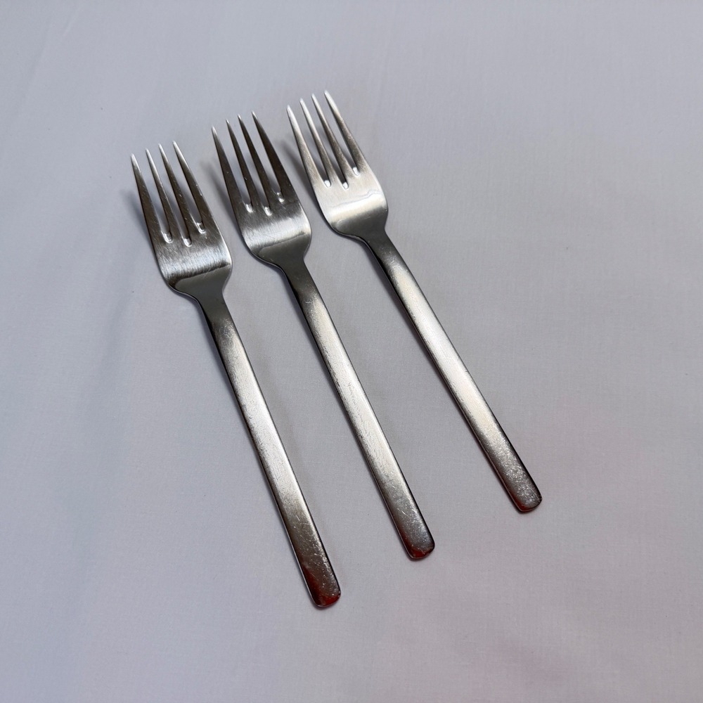 3 x WMF Reno Salad Forks 6-7/8 Inches 18/8 Stainless Steel Korea